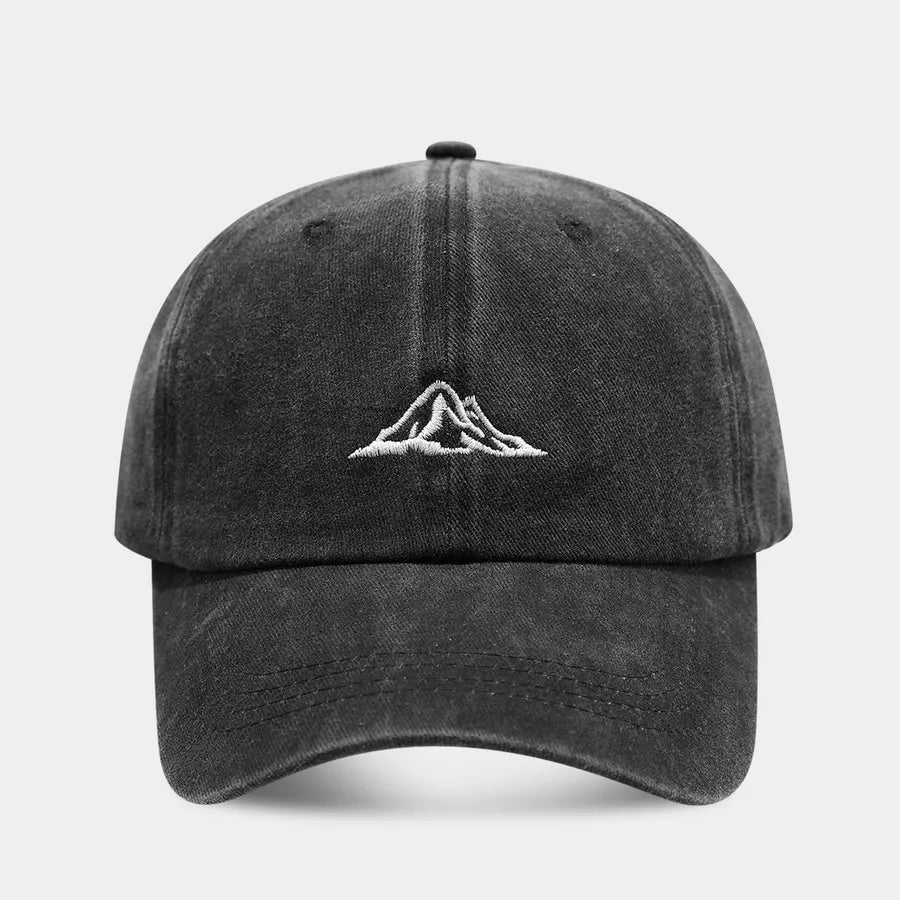 Unisex Casual Simple Style Streetwear Mountain Embroidery Curved Eaves Baseball Cap