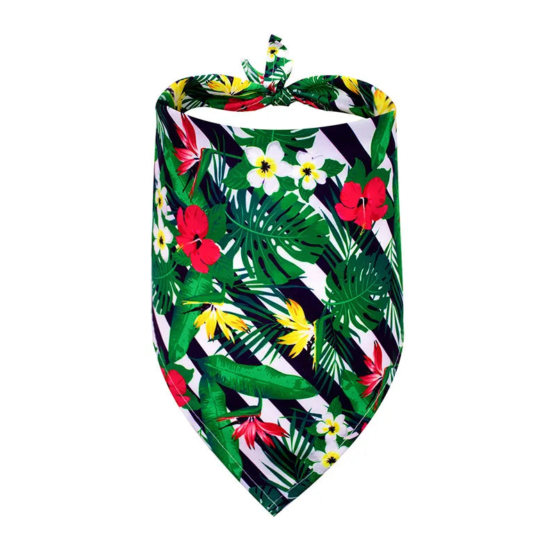 pet triangular scarf summer fruit series dog saliva towel large, medium and small pets bib hot wholesale