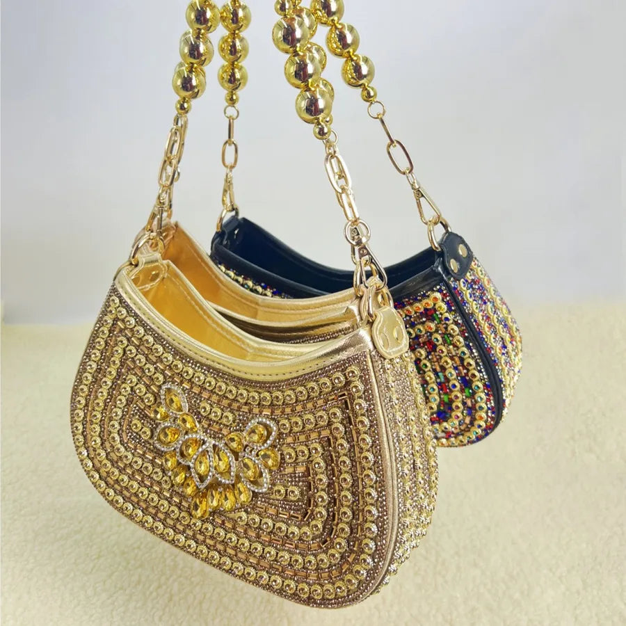 Pu Leather Geometric Pillow Shape Evening Bags