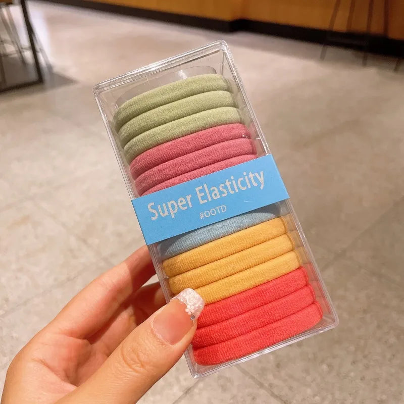 Simple Style Girl'S Solid Color Cloth Hair Tie