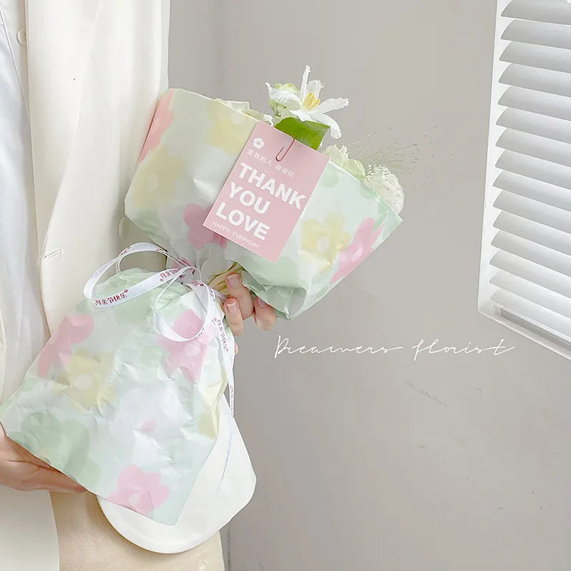 Cute Sweet Flower Paper Date Festival Gift Wrapping Supplies Party Supplies Gift Wrapping Supplies 1 Set