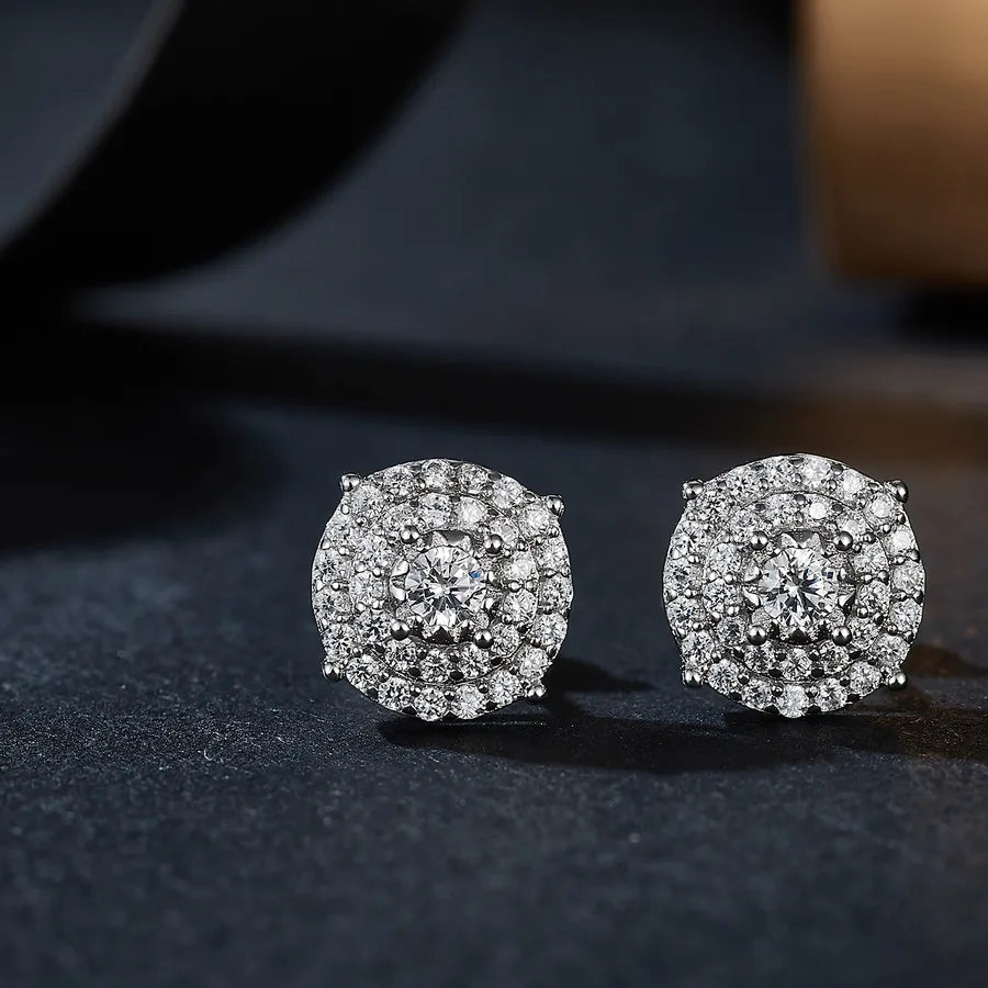 925 Sterling Silver Drop Earrings Round Drop Earrings