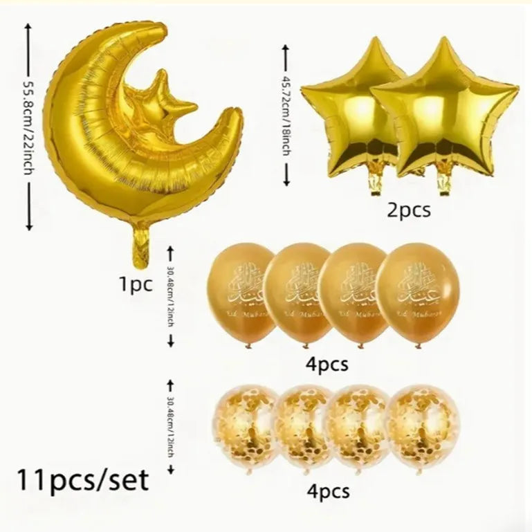 Romantic Star Moon LaTeX Aluminum Film Festival Balloons Party Supplies Balloons 1 Set