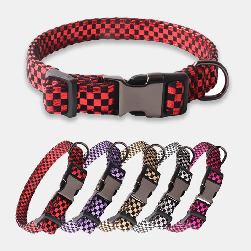 Simple Style Classic Style Polyester Color Block Pet Collar