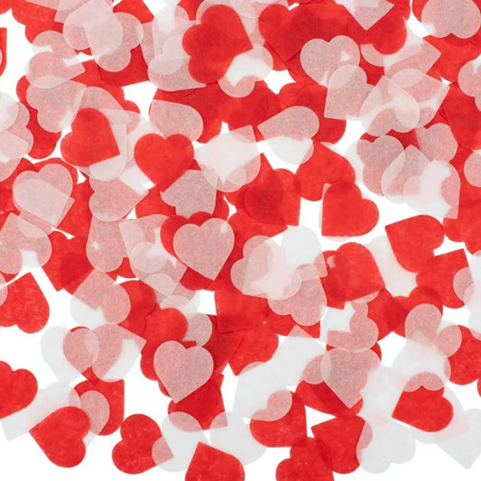 2.5cm heart-shaped love paper pieces Valentine's Day wedding venue hand-held throwing paper scraps transparent balloon filler