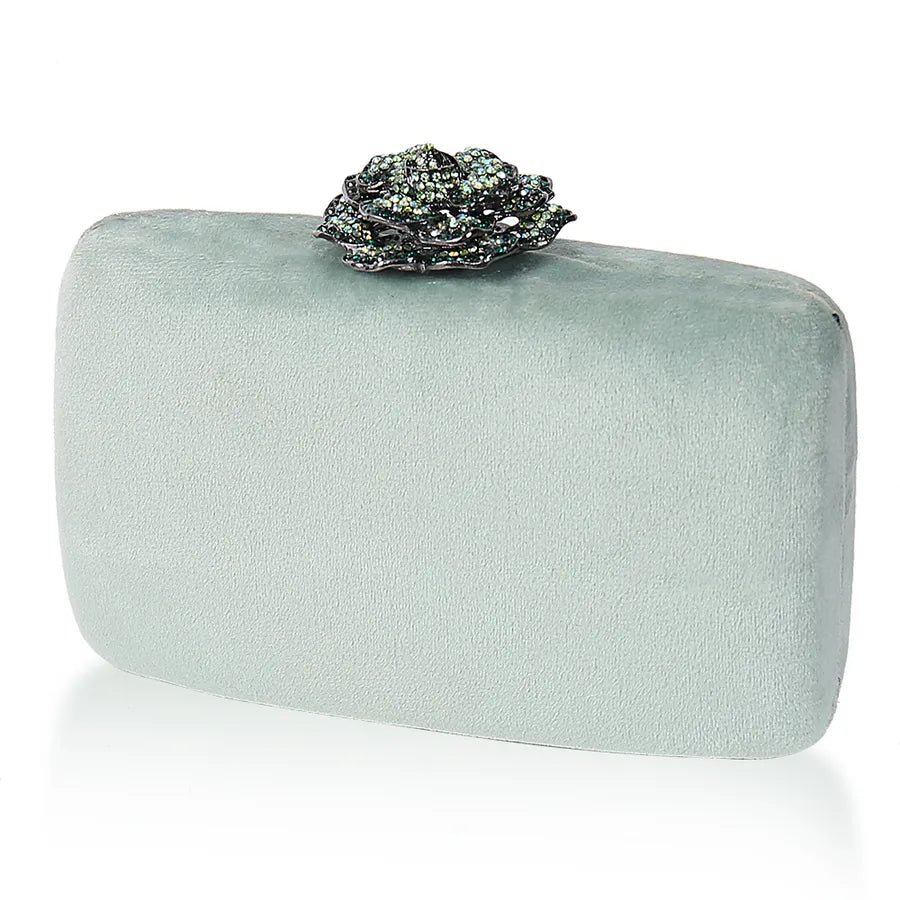 yellow black light green pu leather solid color square evening bags