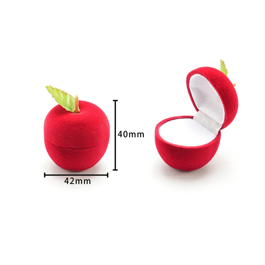1 Piece Flannel Simple Style Classic Style Daily Angel Crown Strawberry Jewelry Boxes