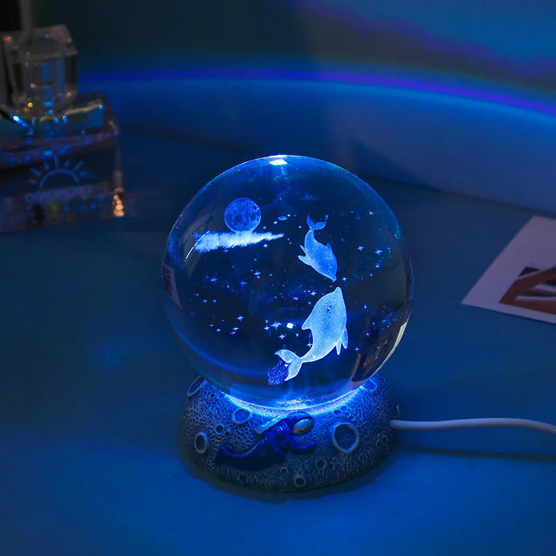 romantic simple style fish artificial crystal indoor
