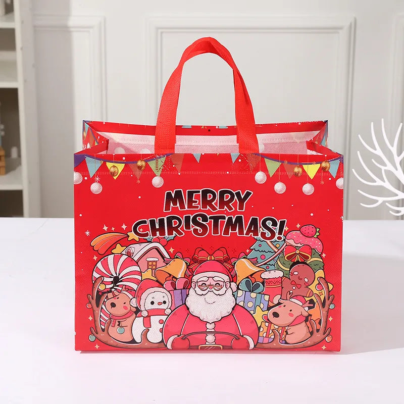 Christmas Cute Penguin Santa Claus Snowman Nonwoven Festival Gift Wrapping Supplies