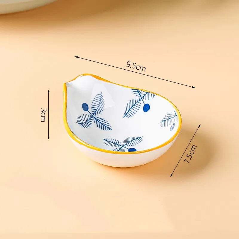 Casual Classical Lattice Flower ceramics Tableware 1 Piece 1 Set