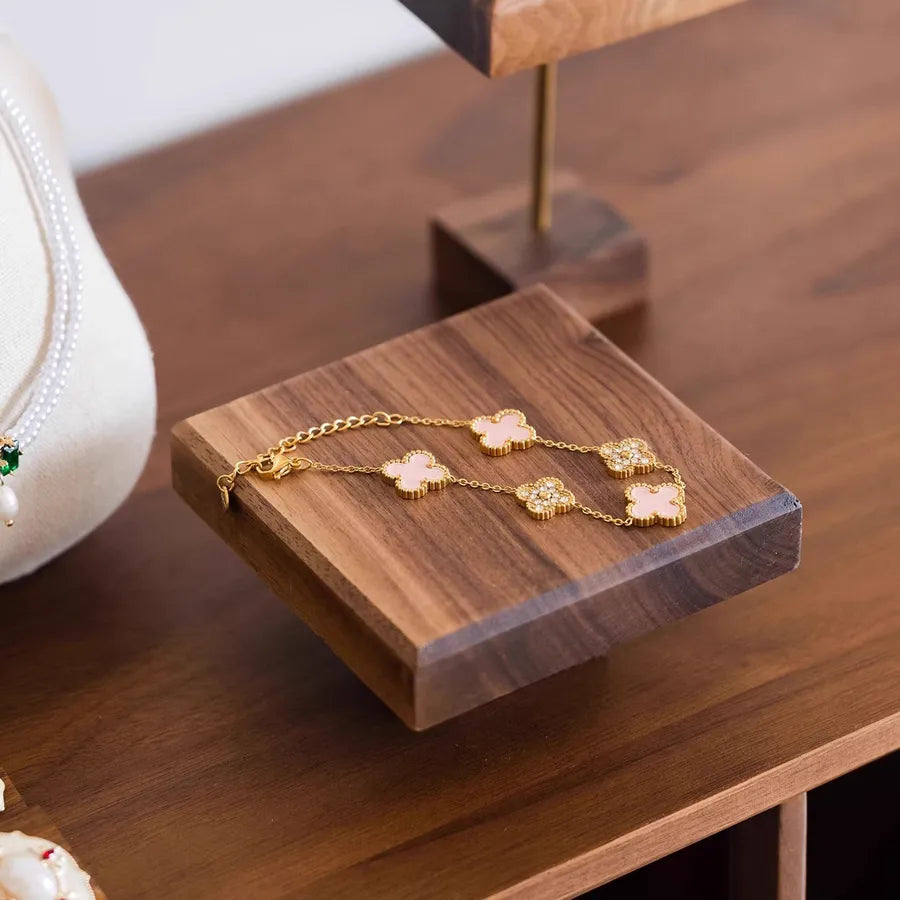 Solid Wood Jewelry Display Stand Ear Cuff Storage Tray Nordic Style Wooden Plate For Photographing And Arrangement Accessories