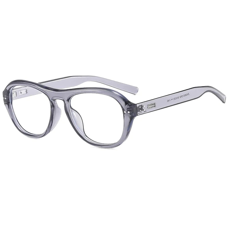 Simple Style Commute Solid Color Pc Oval Frame Full Frame Men's Sunglasses