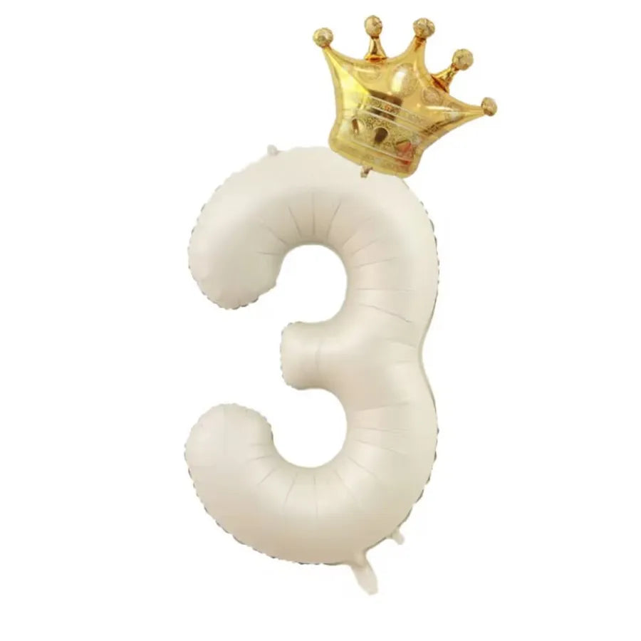 cute sweet number aluminum film birthday balloons