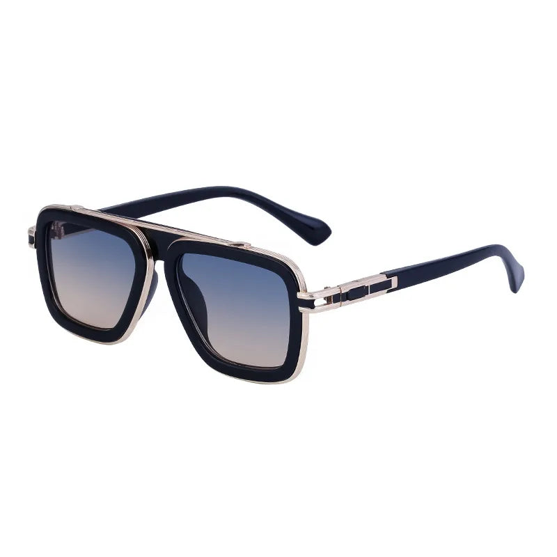 Casual Elegant Lady Solid Color Pc Square Full Frame Men's Sunglasses