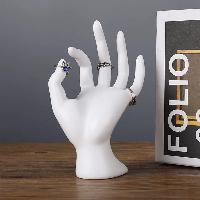 elegant portrait resin jewelry display bust