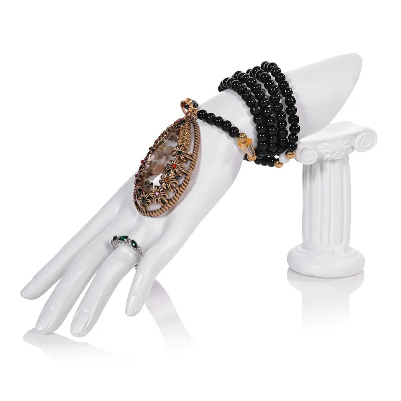 Modern Style Artistic Solid Color Resin Jewelry Display Bust