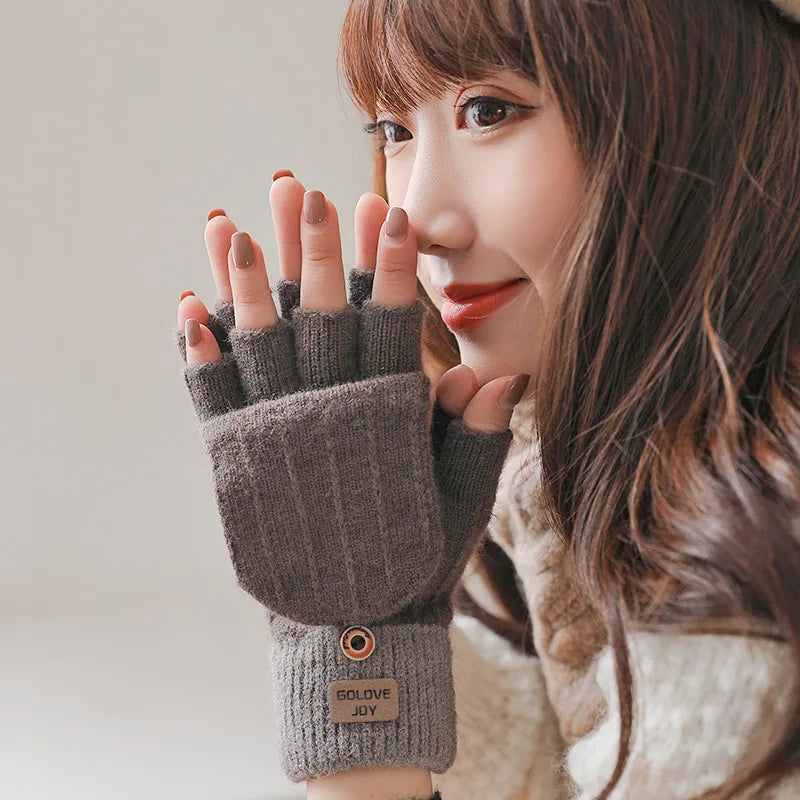 unisex simple style solid color gloves 1 set