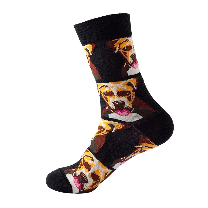 unisex sports cartoon nylon cotton jacquard ankle socks 1 piece