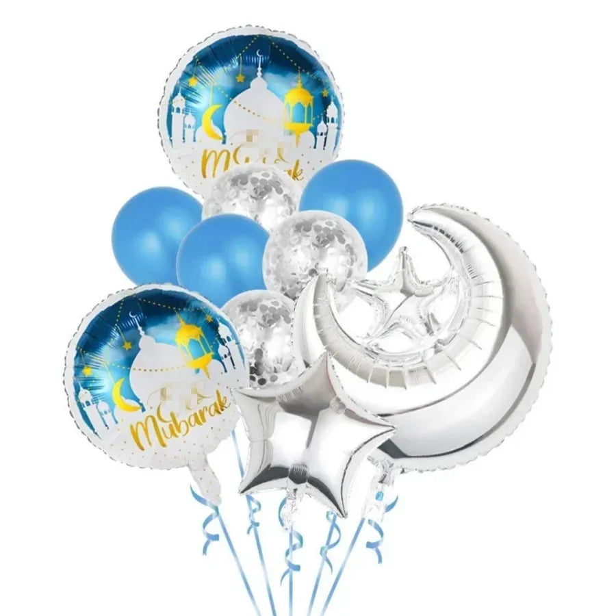Romantic Star Moon LaTeX Aluminum Film Festival Balloons Party Supplies Balloons 1 Set