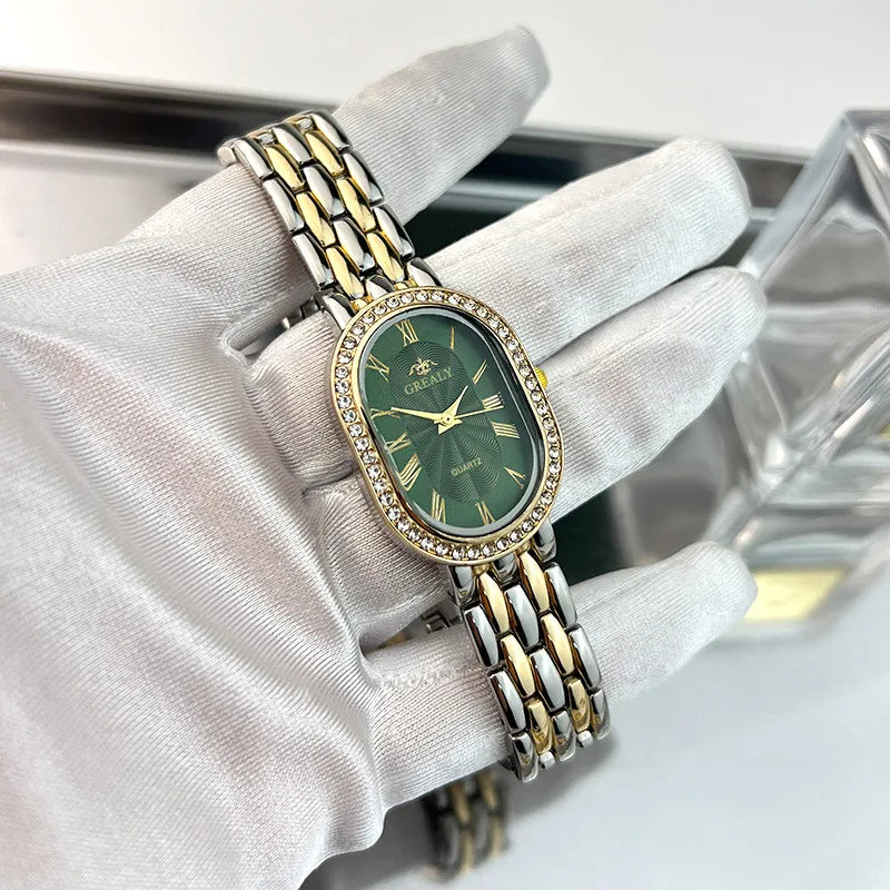 Simple Style Geometric Jewelry Buckle Quartz Women's Watches