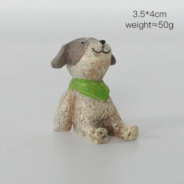 cute cartoon resin ornaments artificial decorations