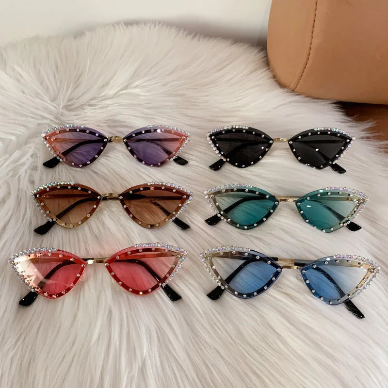 Modern Style Streetwear Solid Color Pc Special-Shaped Mirror Full Frame Women's Sunglasses