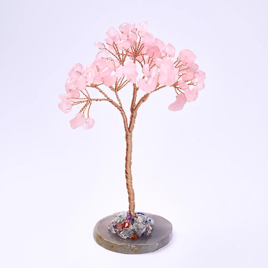Casual Simple Style Tree Natural Gemstone copper wire Ornaments Artificial Decorations