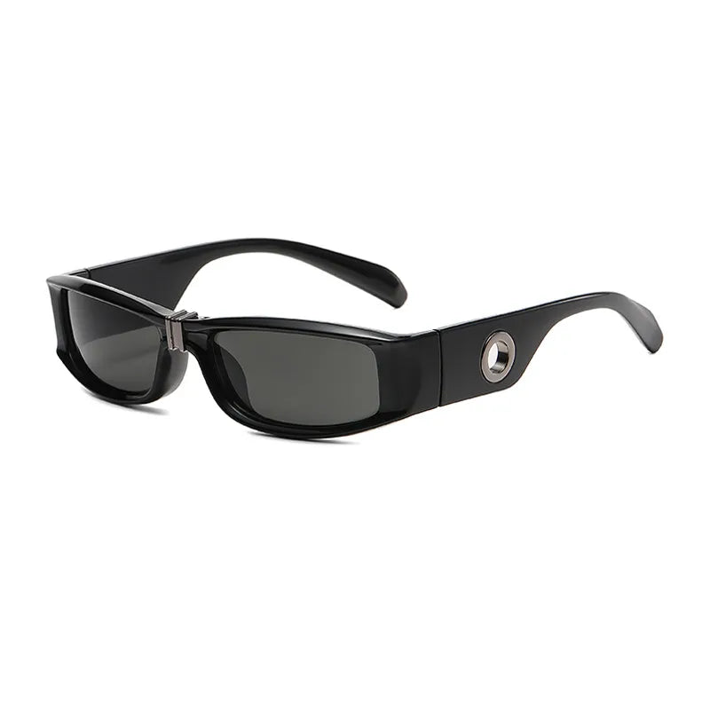 simple style streetwear geometric pc square full frame men's sunglasses