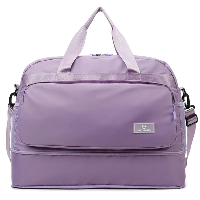 Short-distance travel bag business travel cover trolley clothing luggage bag men's and women's large capacity portable boarding bag fitness yoga bag