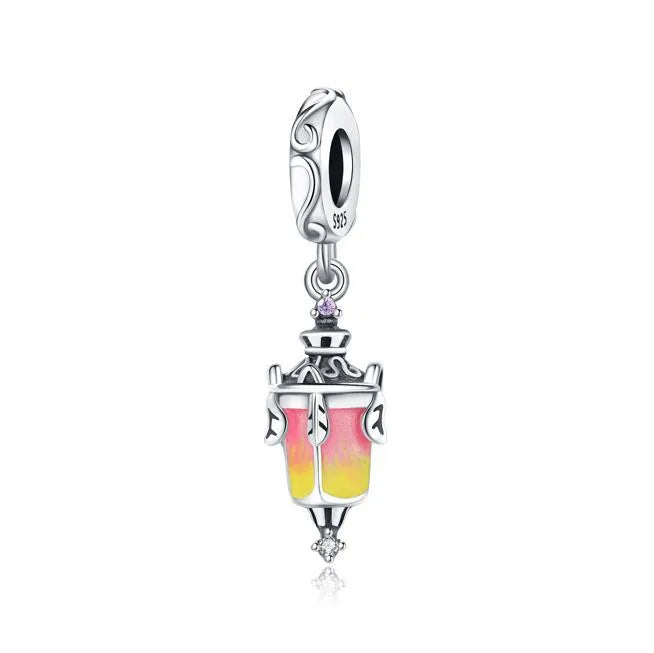1 Piece 21 * 24mm 925 Sterling Silver Zircon Pumpkin Crown Mushroom Pendant Beads Jewelry Accessories