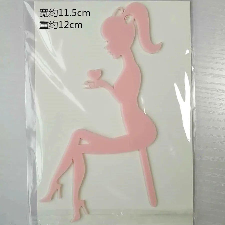 Birthday Romantic Human Letter Acrylic Birthday Cake Decorating Supplies Party Supplies Cake Decorating Supplies 1 Piece