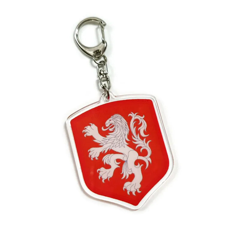Modern Style National Flag Symbol Acrylic Unisex Keychain