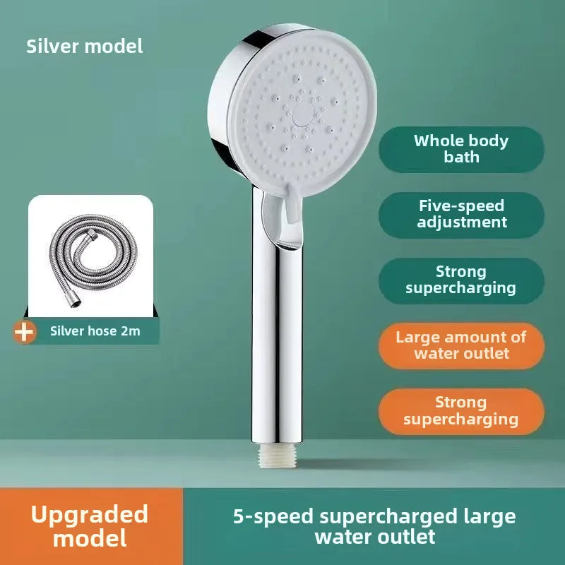Pressurized Shower Head Shower Set Wholesale Black Samurai Home Bath Handheld Shower Head Bathroom Bracket