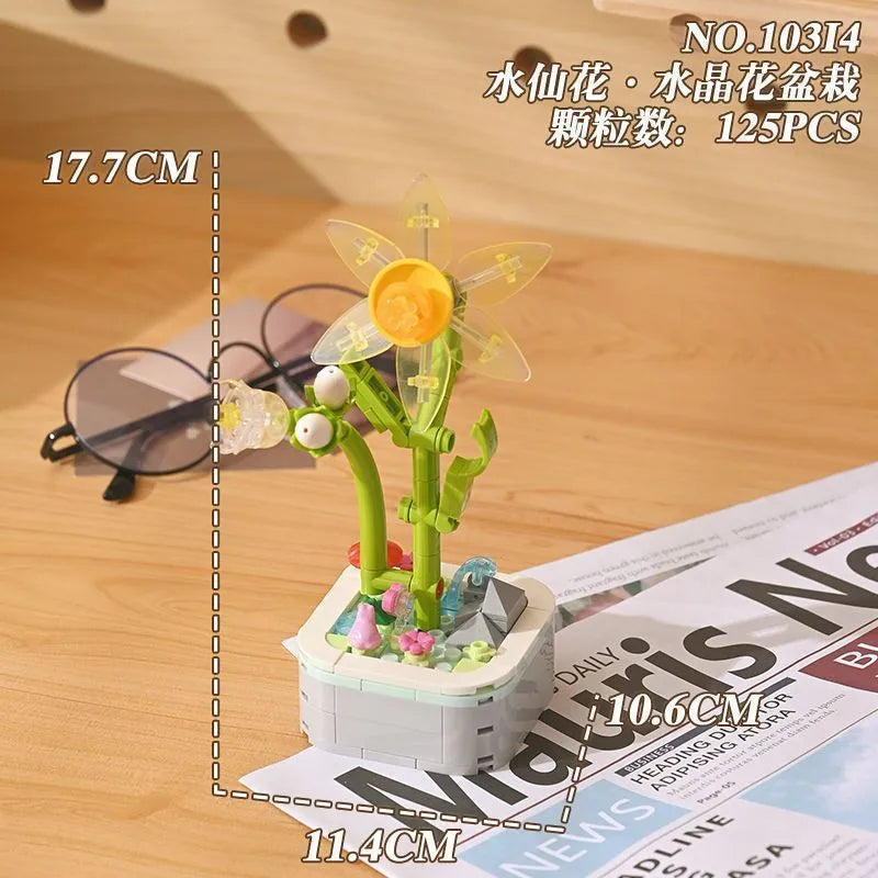 Kids(7-16Years) Children Unisex Flower ABS Building Toys Learning & Education Toys