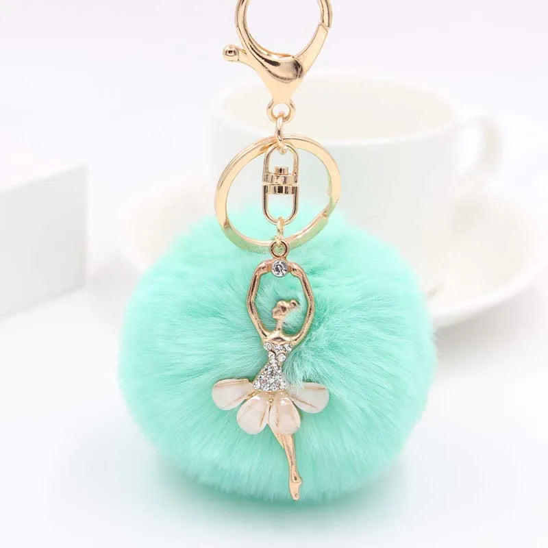 Basic Classic Style Human Plush Women's Bag Pendant Keychain