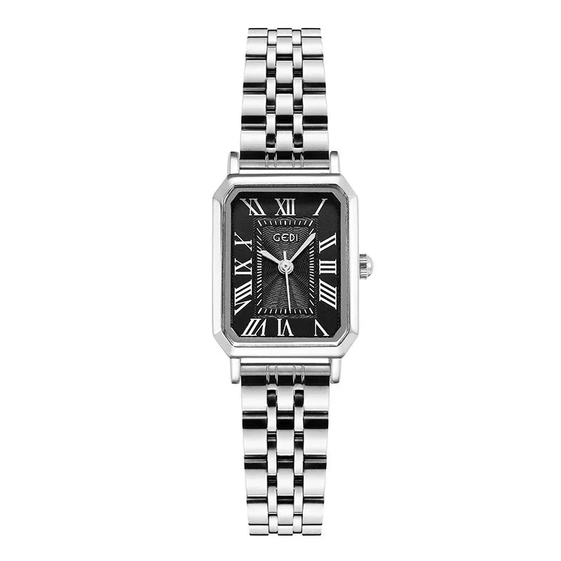 Retro Solid Color Double Side Snaps Quartz Watch Women's Watches