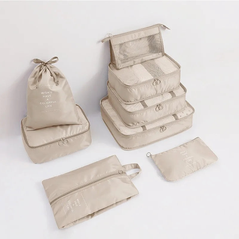 casual solid color cloth storage bag