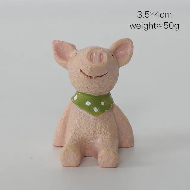 cute cartoon resin ornaments artificial decorations