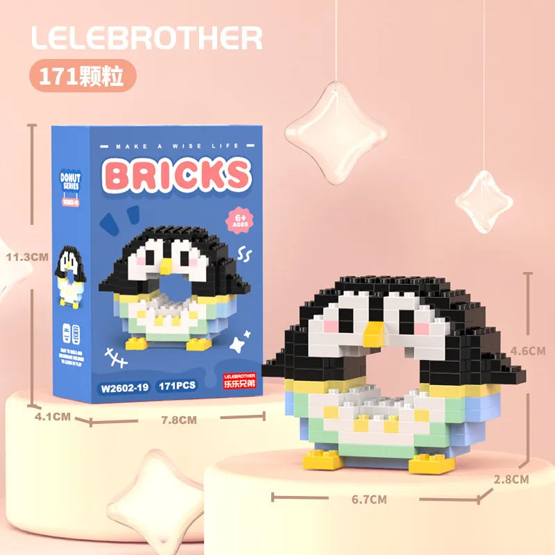 Children Unisex Animal Cartoon Plastic Building Toys