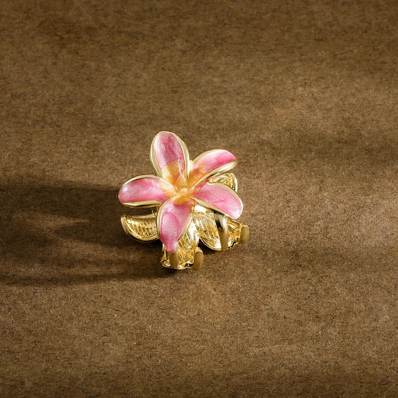 Elegant Lady Women's Plumeria Zinc alloy Plating Hair Claws