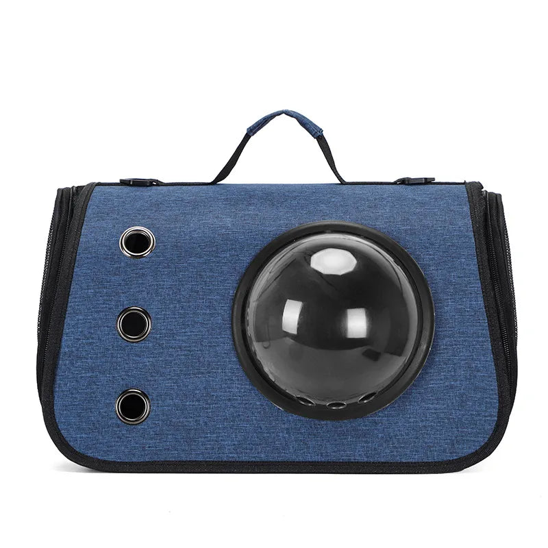 New Foldable Handheld Oxford Cloth Cat Carrier Bag Space Capsule Pet Bag Outdoor Crossbody Portable Breathable Cat Backpack