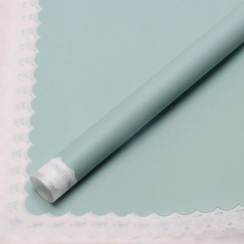 Elegant Romantic Lace Plastic Daily Date Korean Floral Wrapping Paper Party Supplies Gift Wrapping Supplies 1 Pack of 20 Sheets