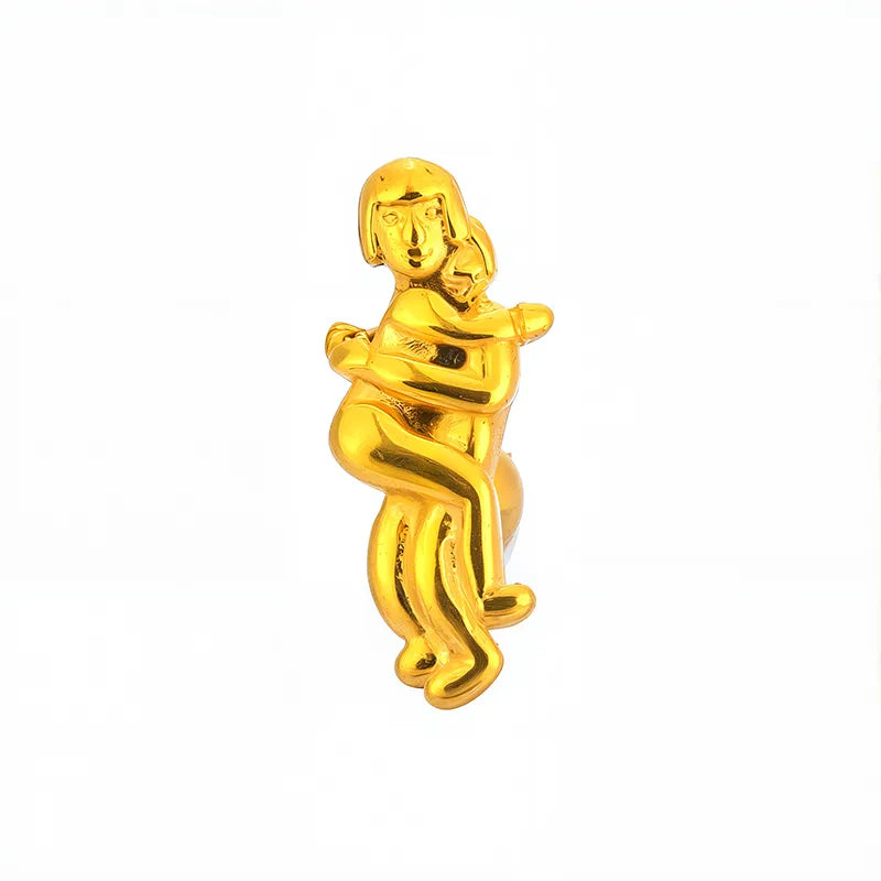 1 Piece Casual Nordic Style Punk Four Leaf Clover Wings Fish Tail Polishing Plating 316L Stainless Steel  Zircon 18K Gold Plated Screw Backs Ear Studs