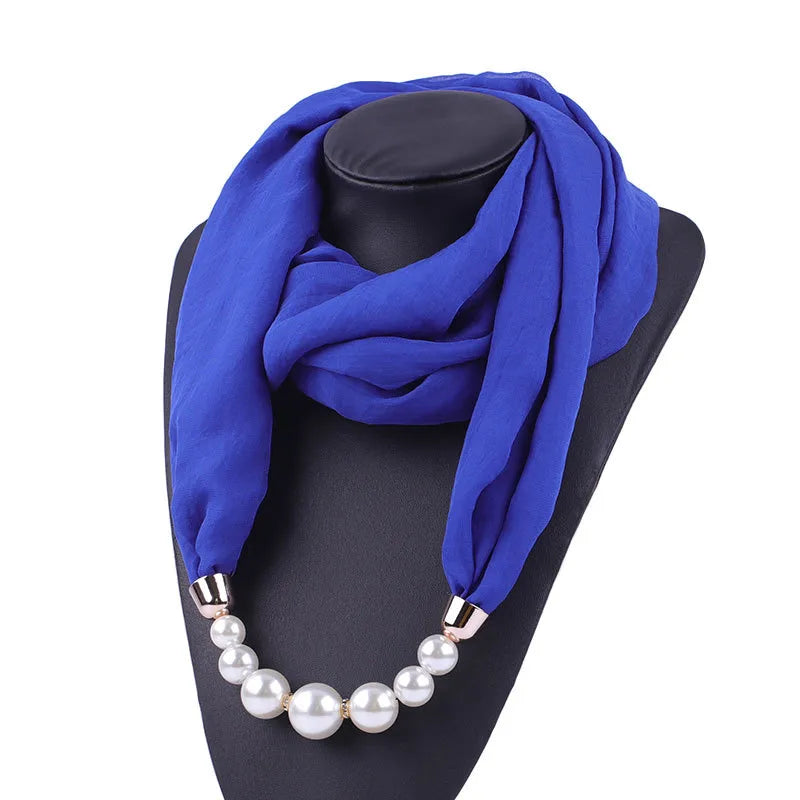women's commute solid color chiffon scarf