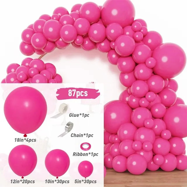 simple style solid color emulsion daily party balloons