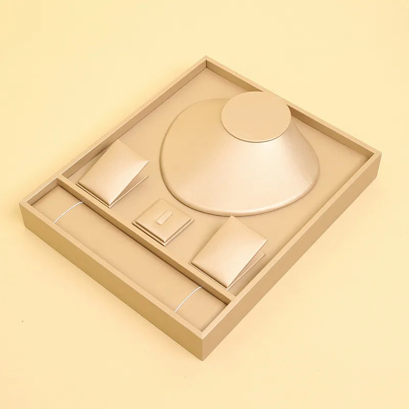 Luxury Jewelry Stand Combo Set Cabinet Display Tray Ring Bracelet Necklace Earring Multi-purpose Holder For Jewelry Store