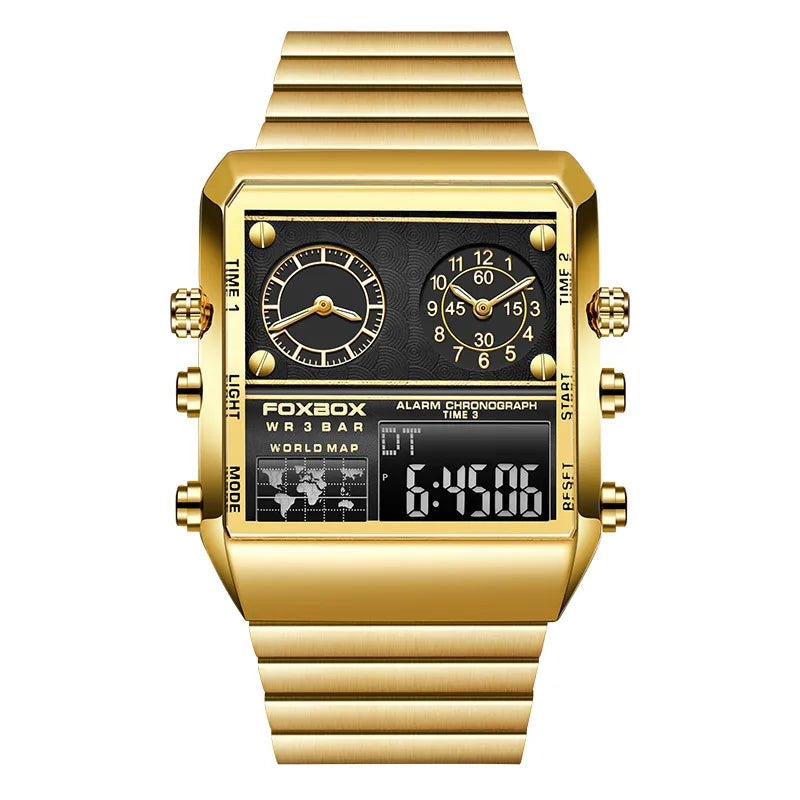 hip-hop retro solid color electronic men's watches