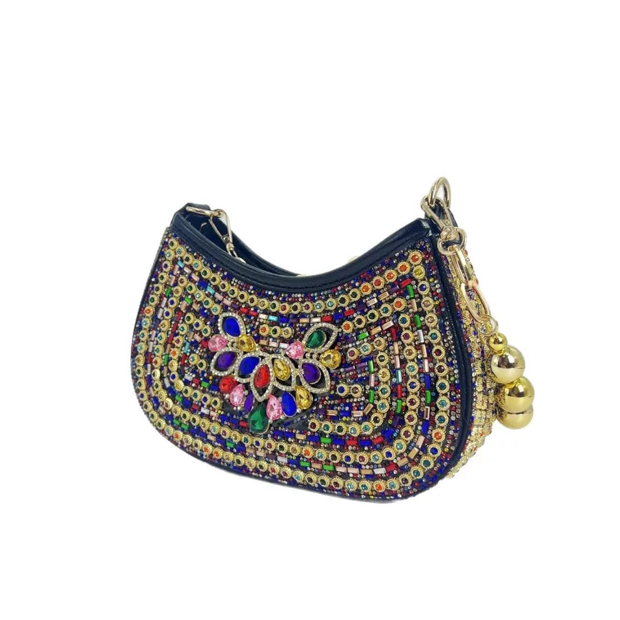 Pu Leather Geometric Pillow Shape Evening Bags