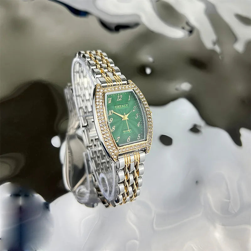 Simple Style Geometric One Piece Buckle Quartz Women's Watches