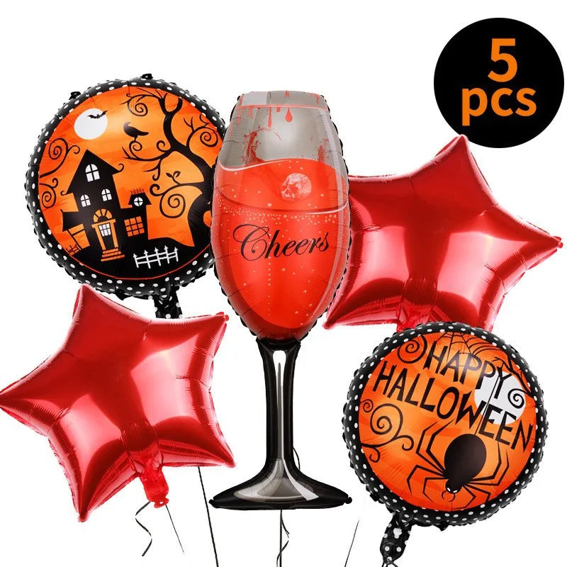 halloween geometric aluminum film party balloon